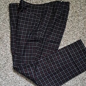 J. Jill Black and Red Plaid Pants